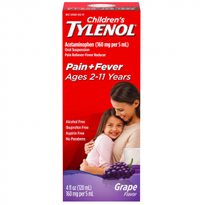 Children's TYLENOL 儿童泰诺止痛+退烧口服混悬剂 葡萄味 4.0fl oz 适用于2-11岁