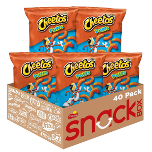 Cheetos Puffs Cheese Flavored Snacks, 0.875 Ounce, Pack of 40 @ Amazon