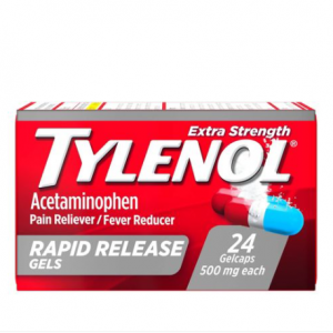 Tylenol 加强型泰诺 止痛药+退烧药快速释放胶囊 - 对乙酰氨基酚 24粒 @ Target