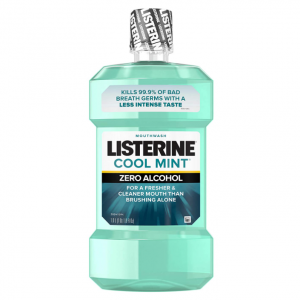 Listerine 无酒精温和漱口水 1升 清凉薄荷香