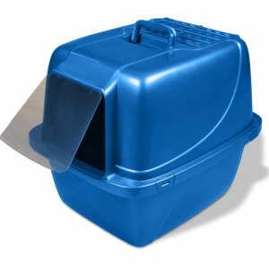 Van Ness Pets Odor Control Extra Large, Giant Enclosed Cat Pan with Odor Door, Hooded, Blue, CP7