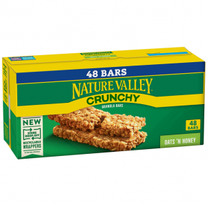 Nature Valley Crunchy Granola Bars, Oats 'n Honey, 1.49 oz, 24 ct, 48 bars @ Amazon