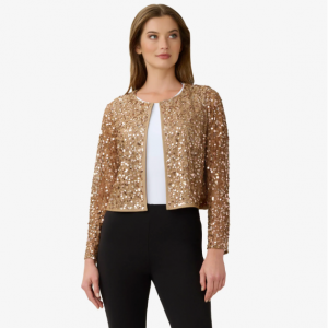 Adrianna Papell 亮片网眼夹克