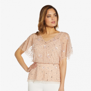 Adrianna Papell 泡泡袖上衣