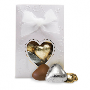 See's Candies 心形牛奶巧克力 金箔和银箔 3.4 oz