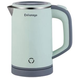 Enliansgo 0.8L小型不鏽鋼雙壁電熱水壺 三色選 @ Amazon