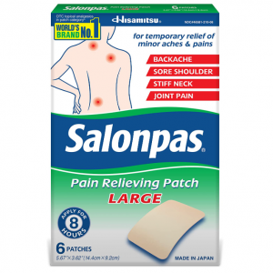 Salonpas Pain Relieving Patch, LARGE, 6 Count @ Amazon