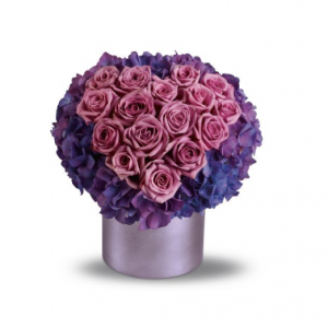 16朵薰衣草玫瑰與新鮮繡球花 - Deluxe