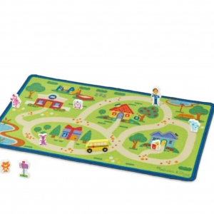 Walmart - Melissa & Doug 蓝色社区木制玩具套装，含44英寸X26英寸的地毯和8个木制玩偶，直降超$30