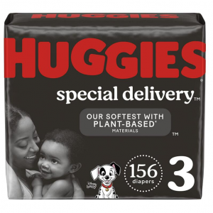 HUGGIES Hypoallergenic Baby Diapers Size 3 (16-28 lbs), Safe for Sensitive Skin @ Amazon