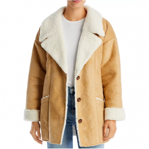 FREE PEOPLE Diogo 毛领大衣