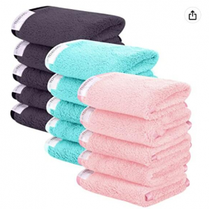 TENSTARS 超细纤维毛巾 15条 @ Amazon