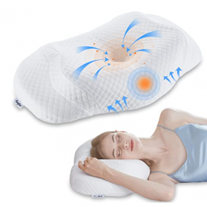 Kingfun Cervical Memory Foam Pillow, Orthopedic Neck Pillow @ Amazon