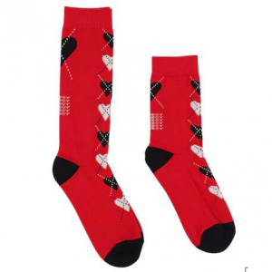 Charles Jeffrey LOVERBOY爱心印花纯棉袜子一双