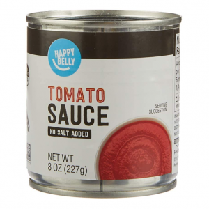 Happy Belly Tomato Sauce, No Salt Added, 8 Ounce @ Amazon
