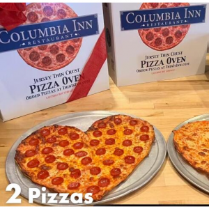 情人节约会pizza 爱心形状，2块