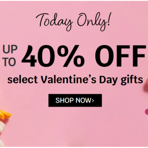 One Day Only - Up to 40% Off Valentine’s Day Sale! @ The Popcorn Factory