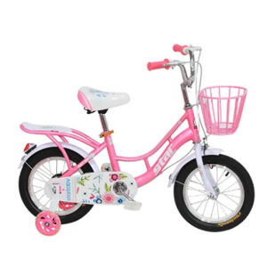 Kids Bike SEAICH Pink Flowers Lowered Seat Bar For Comfort @ Seaich Corporation