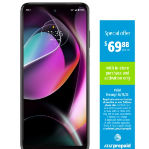 $40.88 off AT&T Motorola, Moto g 5G, 64GB, Moonlight Gray - Prepaid Smartphone @Walmart