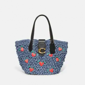 60% Off Coach Small Tote With Strawberry Embroidery @ Coach Outlet
