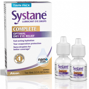 Systane Complete Lubricant Eye Drops, 0.34 Fl Oz, 2 Count (Pack of 1 ...