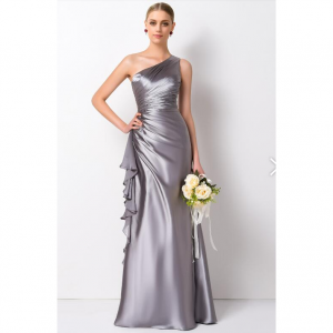 Tbdress露单肩伴娘礼服