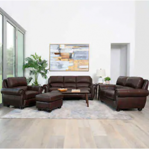 Austin 4-piece Top Grain Leather Living Room Set @ Costco 