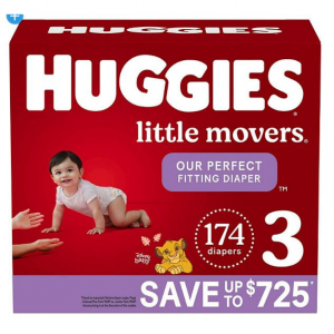 Huggies Little Movers Perfect Fitting Diapers, Size 3 to 7 @ Sam's Club