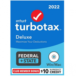 Intuit TurboTax Deluxe 2023 Fed + E-file & State (CD) @ Sam's Club