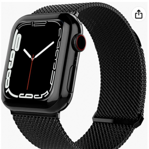 Amazon.com - TALK WORKS Apple Watch 磁吸不鏽鋼表帶，5.1折