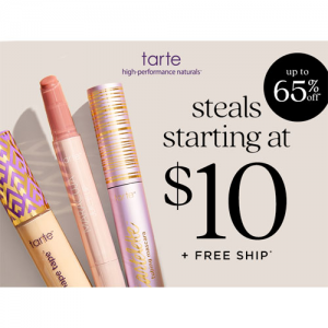 Tarte Cosmetics精选美妆热卖 收Shape Tape遮瑕粉底液眼影盘等