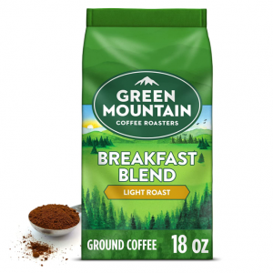 Green Mountain Coffee 混合早餐輕焙咖啡粉 18oz @ Amazon