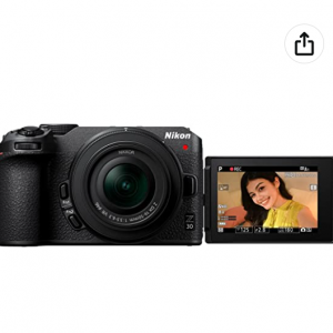 6% off Nikon Z 30 APS-C 20.9MP 4K Video Mirrorless Digital Vlogging Camera Bundle @Amazon