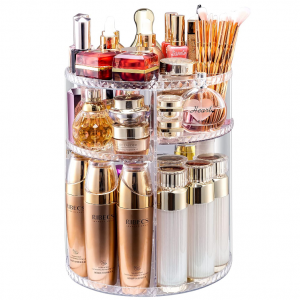 sanipoe 360 Makeup Organizer, DIY Detachable Spinning Cosmetic Makeup Caddy Storage @ Amazon