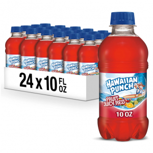 Hawaiian Punch Fruit Juicy Red, 10 Fluid Ounce Bottle, 6 Count (Pack of 4) @ Amazon