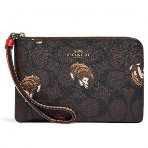 Coach老花手拿包