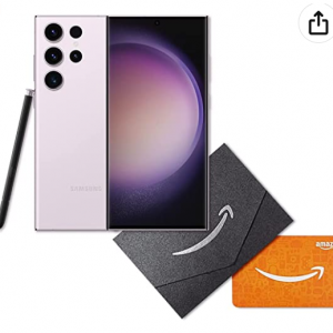 $100 off SAMSUNG Galaxy S23 Ultra Cell Phone + $100 Amazon Gift Card Bundle @Amazon