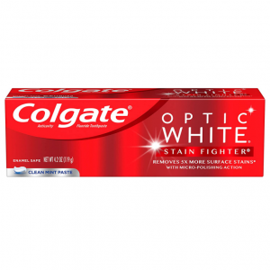 Colgate Optic White Stain Fighter Whitening Toothpaste, 4.2 Oz Tube @ Amazon