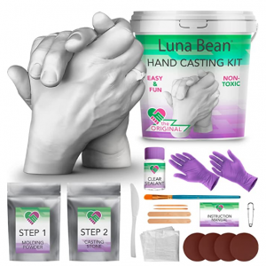 Luna Bean 情侶手拉手DIY石膏