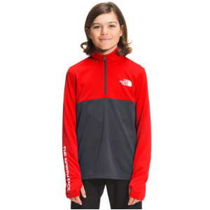 57% Off The North Face Reactor Thermal 1/4 Zip for Boys Fiery Red X-Large Sale @ Sunny Sports