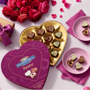 Ghirardelli Chocolate 情人节巧克力礼盒热卖 收心形礼盒、心形巧克力