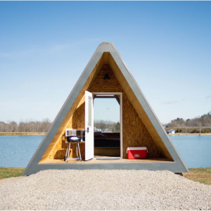 俄亥俄 Guernsey County 湖滨露营小屋，可住2人