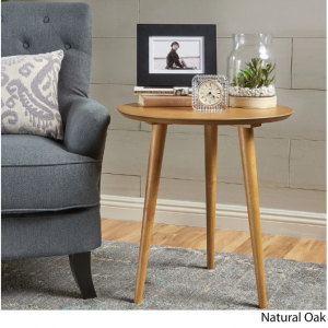 Evie 木质茶几 - 20 英寸长 x 20 英寸宽 x 22 英寸高 - 天然橡木