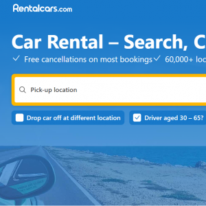 Car rental from $16 @Rentalcars.com