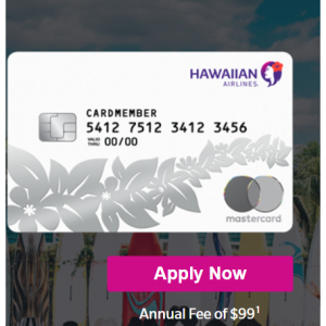 Hawaiian Airlines - 申请开通夏威夷航空的World Elite Mastercard®卡，消费$2,000，送 60,000 奖励