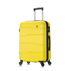 DUKAP Rodez 24 英寸黄色轻型硬质万向轮行李箱