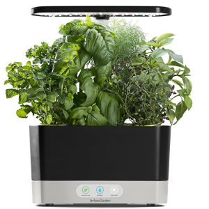 AeroGarden Harvest with Gourmet Herb Seed Pod Kit - Hydroponic Indoor Garden, Black @ Amazon
