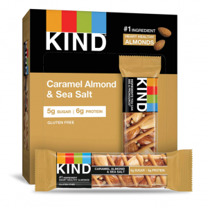 KIND Bars, Caramel Almond & Sea Salt, Healthy Snacks, 6g Protein, 12 Count @ Amazon