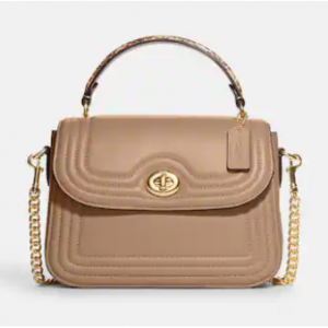 Coach Marlie Top Handle Satchel With Border Quilting Sale @ Coach Outlet