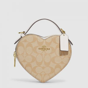 Extra 20% Off Coach Outlet Heart Crossbody In Signature Canvas @ Shop Premium Outlets